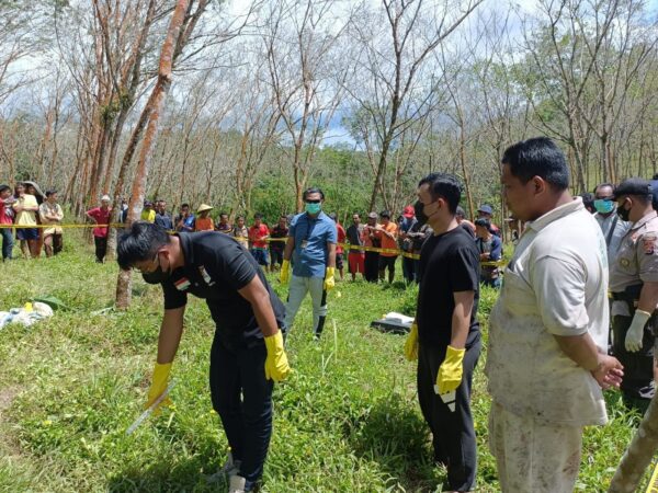 Geger! Dua Sosok Mayat di Kebun Karet Cijaku Lebak, Muka Hancur Kaki Terikat Kabel. 