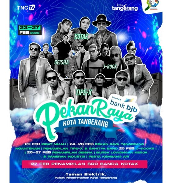 HUT Kota Tangerang ke-30, Dimeriahkan Sejumlah Artis Papan Atas.