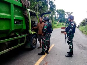 Dalam rangka mencegah peredaran barang ilegal, tepatnya di Kp. Kalimo, Distrik Waris, Kabupaten Kerom, Papua.
