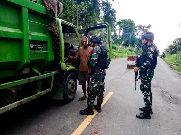 Dalam rangka mencegah peredaran barang ilegal, tepatnya di Kp. Kalimo, Distrik Waris, Kabupaten Kerom, Papua.