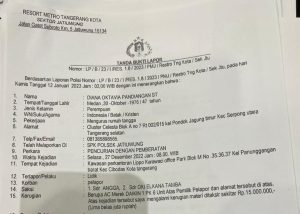 Diana Oktavia Pandiangan ST mengetahui klau AC di ruangan gedung kantor hilang, yang kehilangan AC.