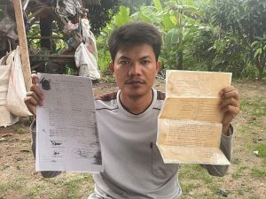 Warga Desa Jeungjing Kecamatan Cisoka Isra (32) Tahun, tangkap Calo Tanah dan penada tanah.