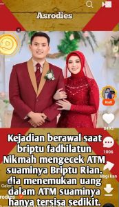 Tidak di sangkah seorang istri sehari-hari lembut, ternya di balik lebut ada juga gilanya.