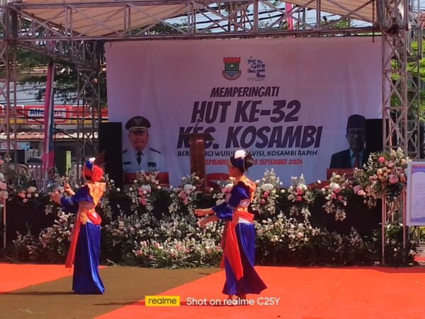 Camat Kosambi H ASMAWI S,STP mengatakan, Pada momen HUT Ke-32 Kecamatan Kosambi.