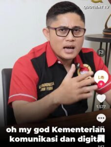 Pengacara Lq Indonesia membekingi Usaha judi online ada di komimfodigi, harus di tangkap.