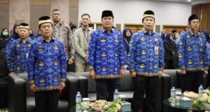 Rapat kerja ini dihadiri Asisten Administrasi Umum Kabupaten Tangerang, Firzada Mahali.