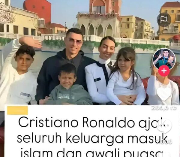 Jutaan Fans Ronaldo bengong di posting tiktok.