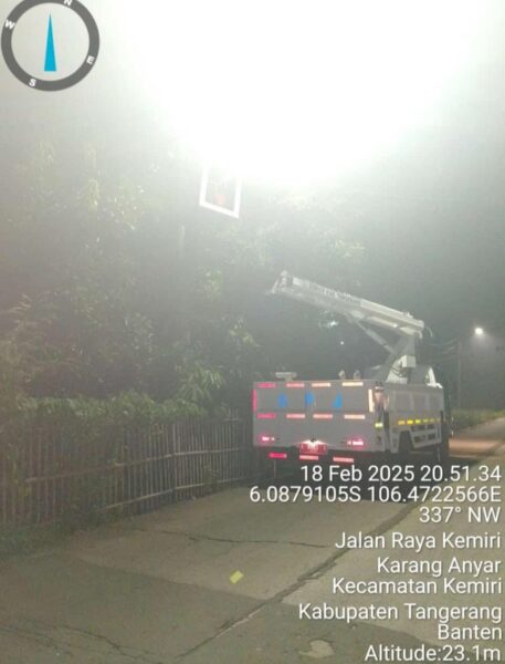 Dishub Kabupaten Tangerang Gercep Perbaiki Lampu PJU, Warga Pengendara Apresiasi dan Ucapkan Terimakasih 