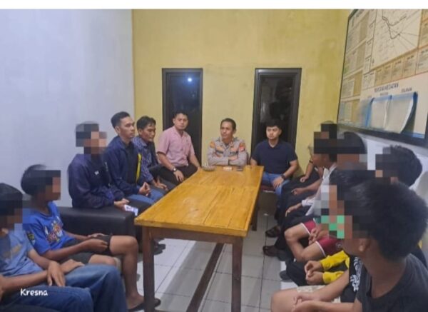 Polsek Cikande Lakukan Pembinaan Terhadap 12 Remaja Yang Pernah Pakai Narkoba Jenis Tembakau Sintetis