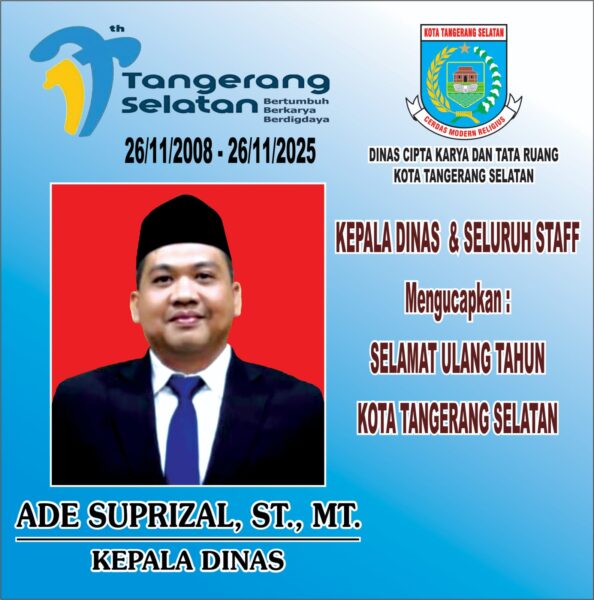 IKLAN : DINAS CIPTA KARYA DAN TATA RUANG KOTA TANGERANG SELATAN