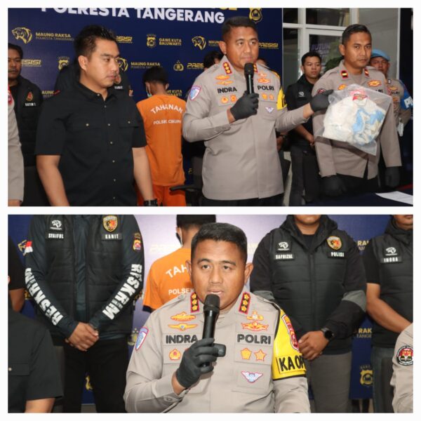 Kurang Dari Sepekan Polresta Tangerang Ungkap Kasus Pembunuhan Sadis di Cikupa.