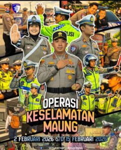 Jelang Operasi Ketupat Maung 2026, Polres Serang Gelar Operasi Keselamatan Maung
